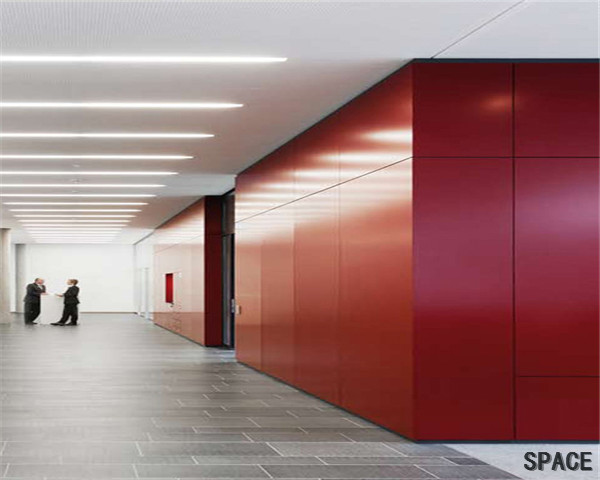 佛山挂板隔断墙，金属挂板隔断